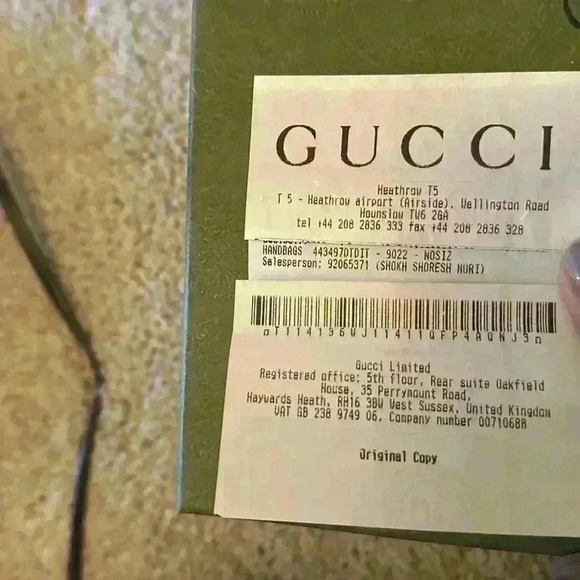 GG MARMONT MINI SHOULDER BAG - white leather - Picture 5 of 5